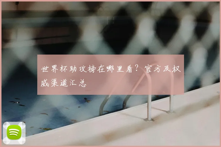 世界杯助攻榜在哪里看？官方及权威渠道汇总